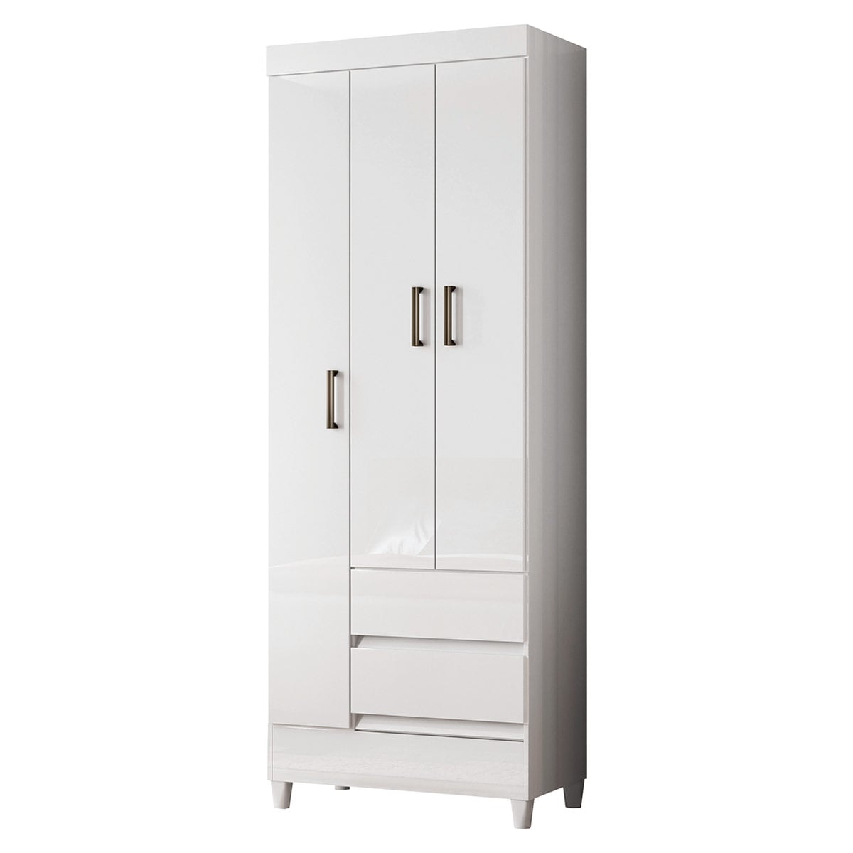 ROPERO RIPLEY HOME FIT MDP 3 PUERTAS 2 CAJONES BLANCO - 3