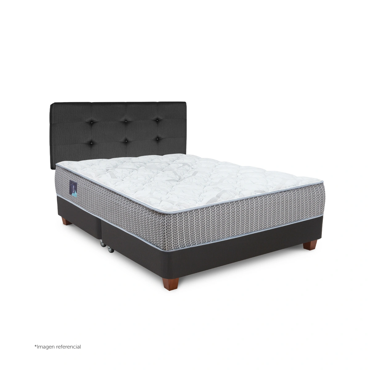 DORMITORIO AMERICANO POCKET NOVO QUEEN ALFA GRIS - 1
