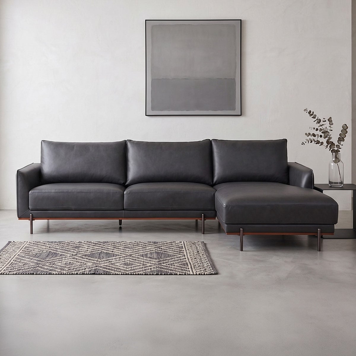 SECCIONAL RIPLEY HOME LISBOA GRIS OSCURO - 1