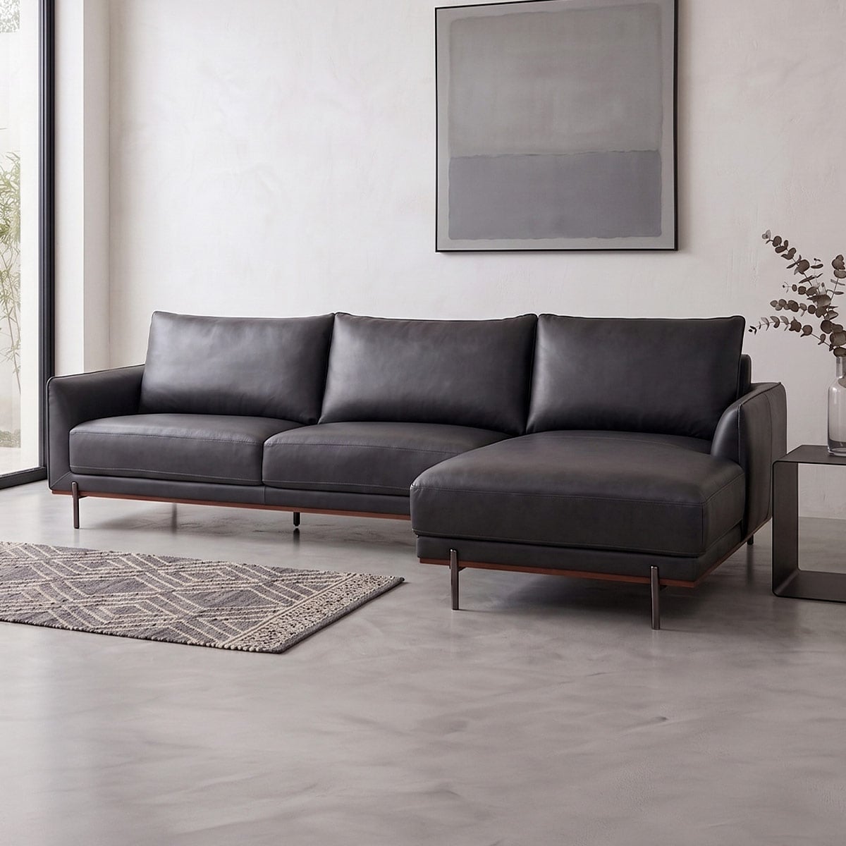 SECCIONAL RIPLEY HOME LISBOA GRIS OSCURO - 2
