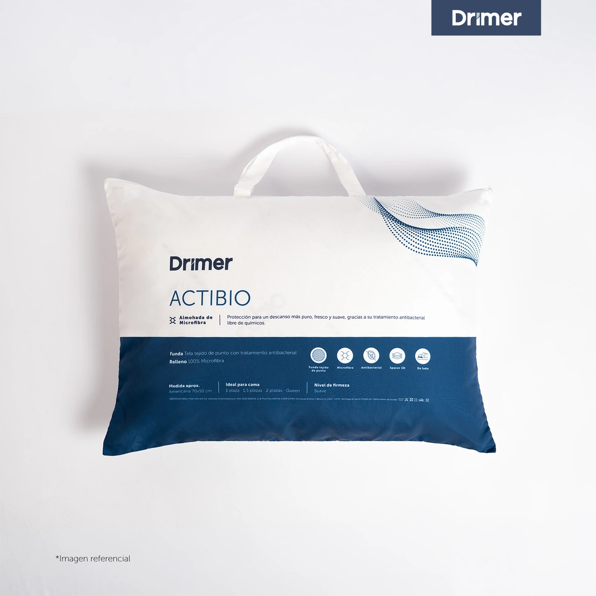 ALMOHADA DRIMER ACTIBIO 70X50 CM - 1