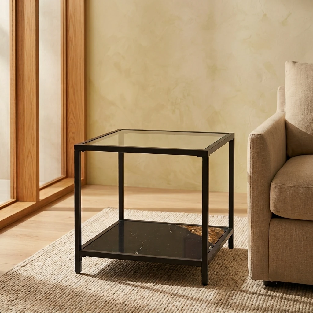 MESA LATERAL RIPLEY HOME HUSTON 50X50 CM - 1