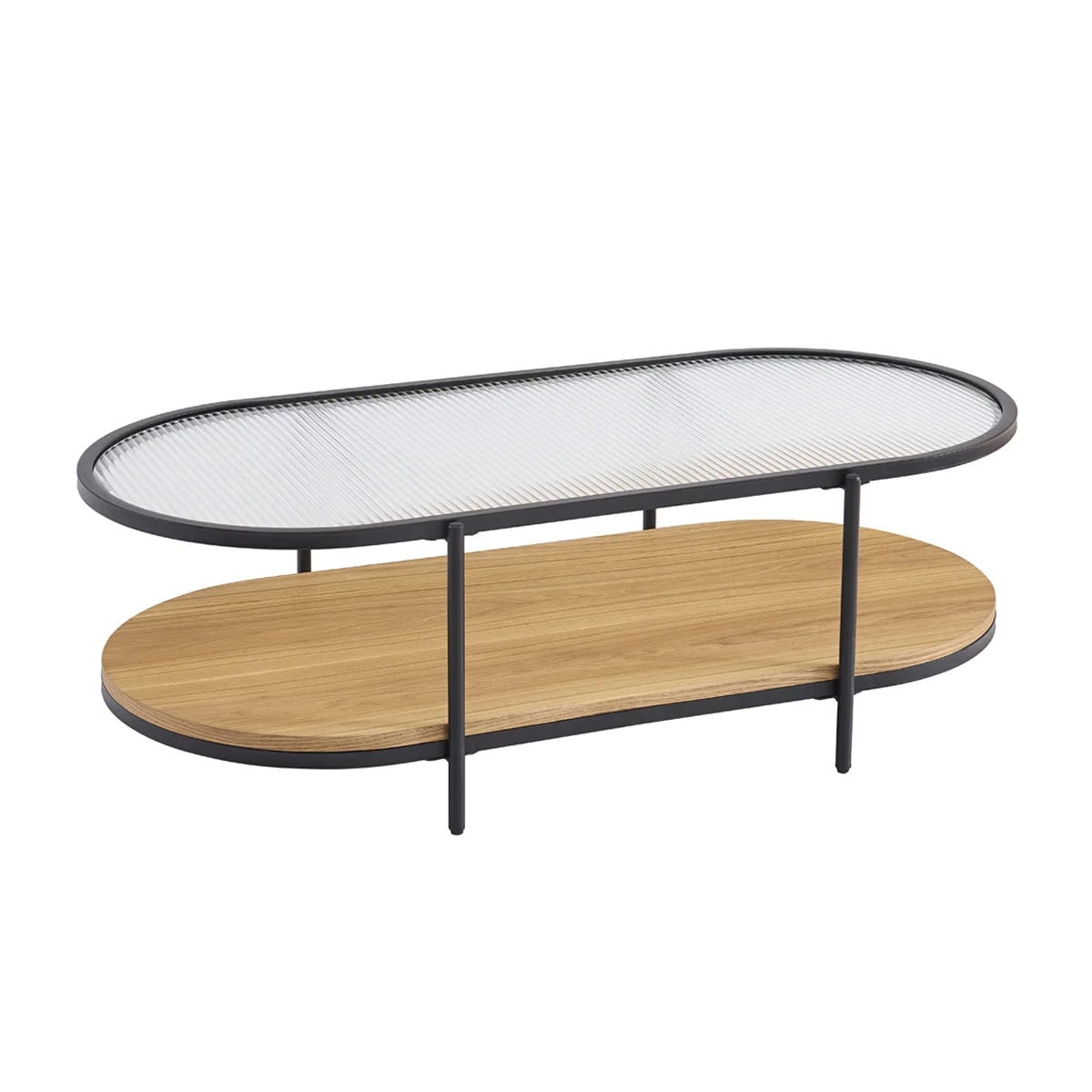 MESA DE CENTRO RIPLEY HOME RANURADO NEGRO - 3