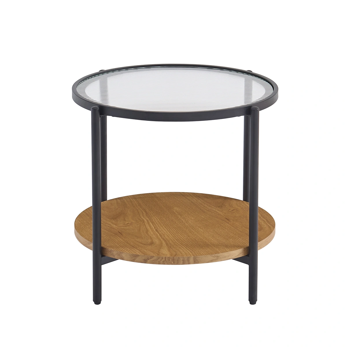 MESA LATERAL RIPLEY HOME RANURADO 50X50 CM  - 4