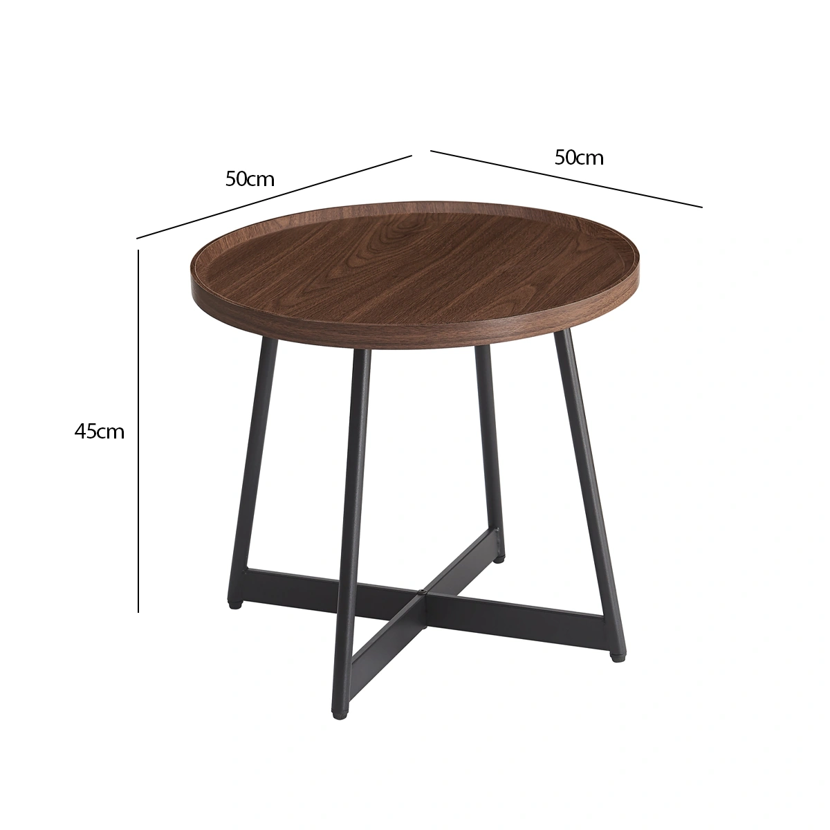MESA LATERAL RIPLEY HOME TOMAS 50X50 CM  - 3