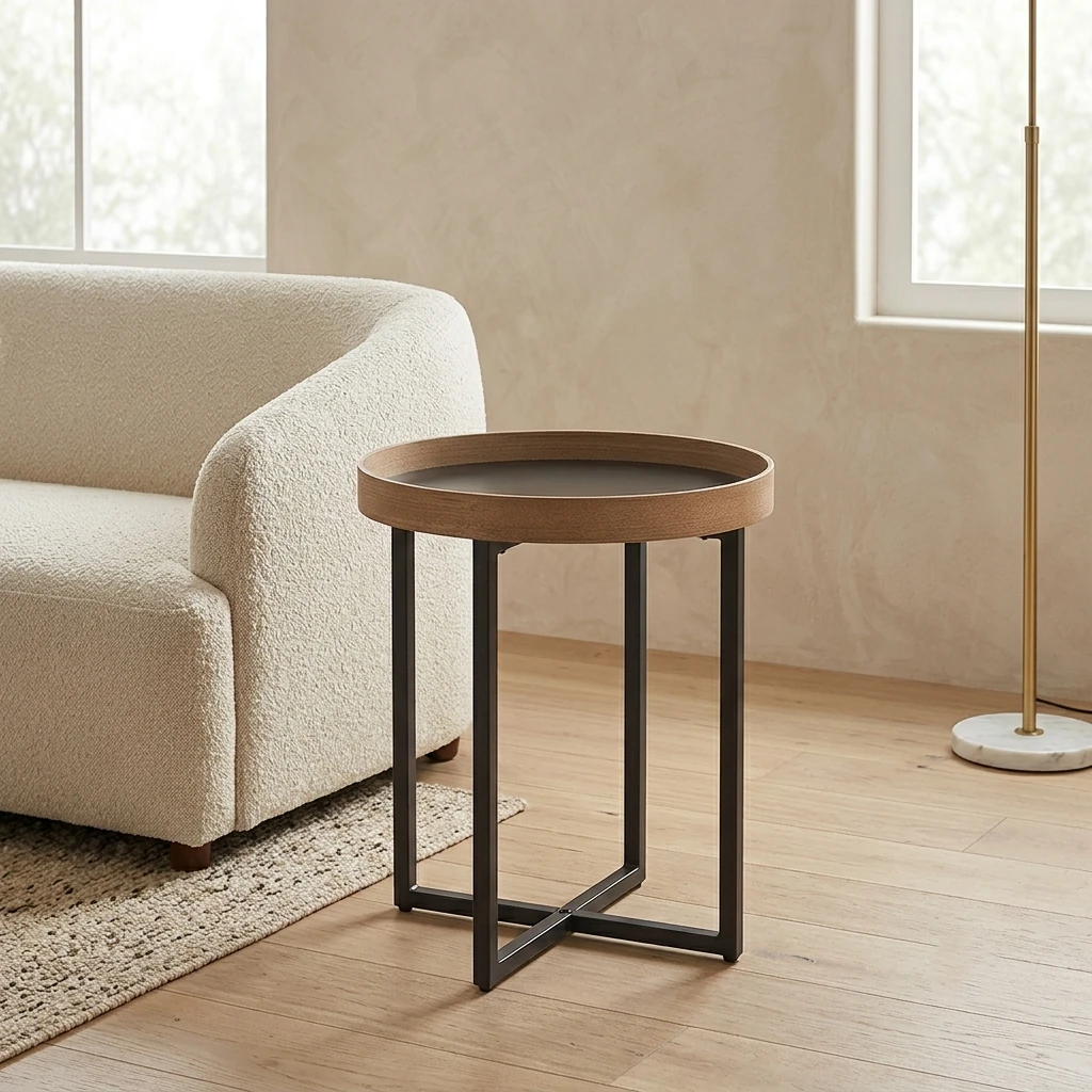MESA LATERAL RIPLEY HOME NATALIA 45X45 CM - 1