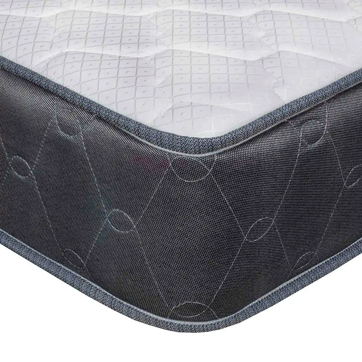 JUEGO DE DORMITORIO DIVAN FORLI ACQUA 2 PLAZAS GRIS - 4