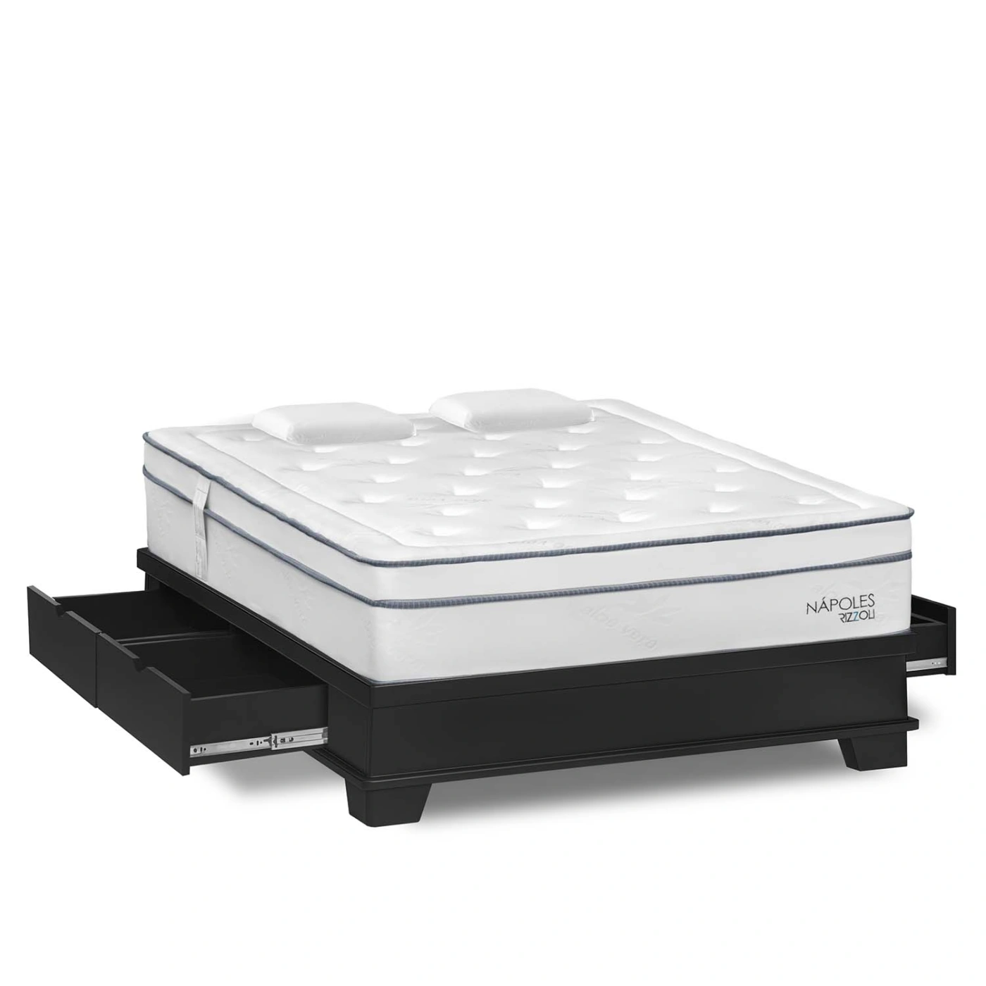 CAMA CON CAJONES RIZZOLI NAPOLES LAQUEADO KING - 2