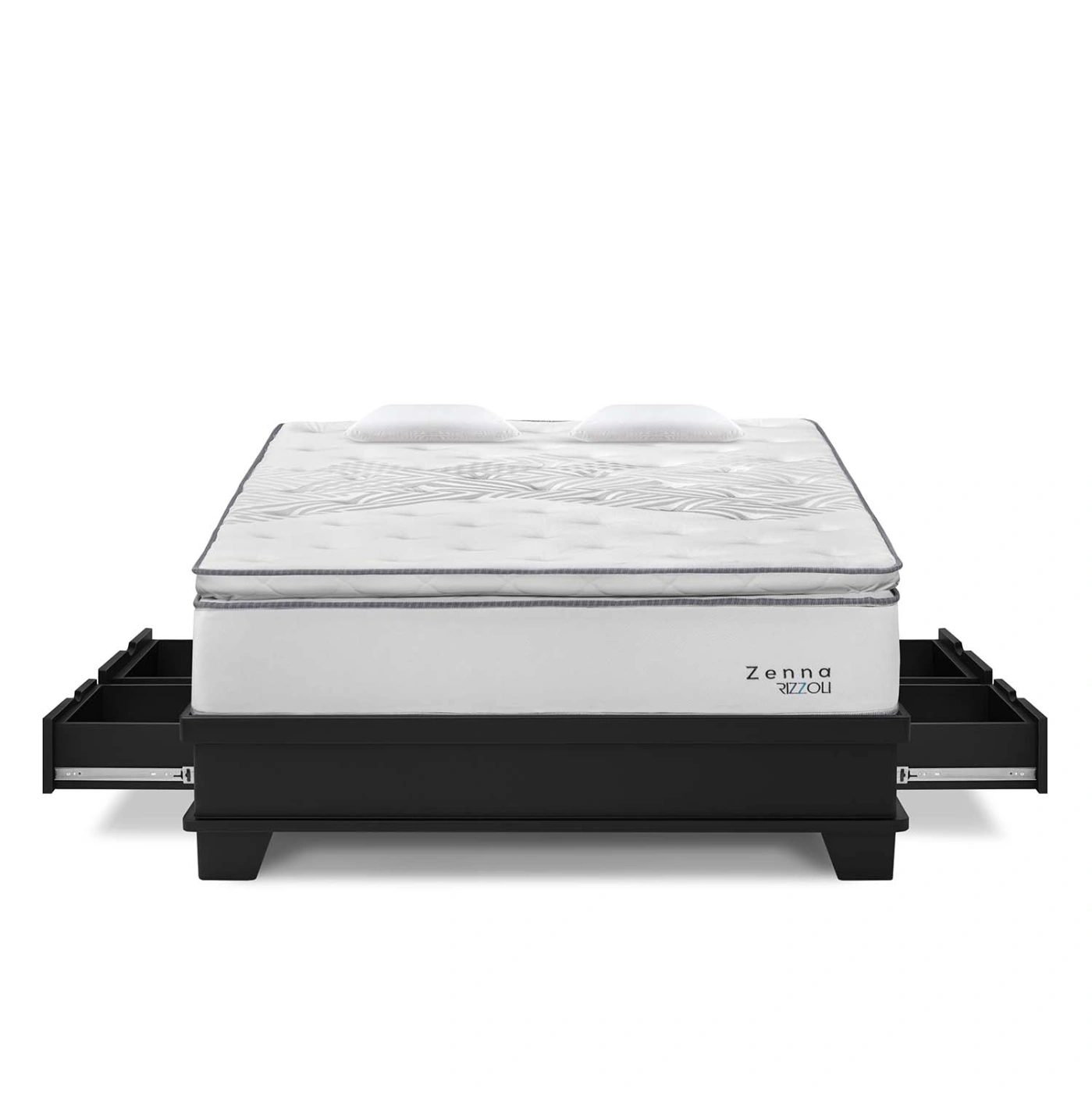 CAMA CON CAJONES RIZZOLI ZENNA LAQUEADO QUEEN - 1