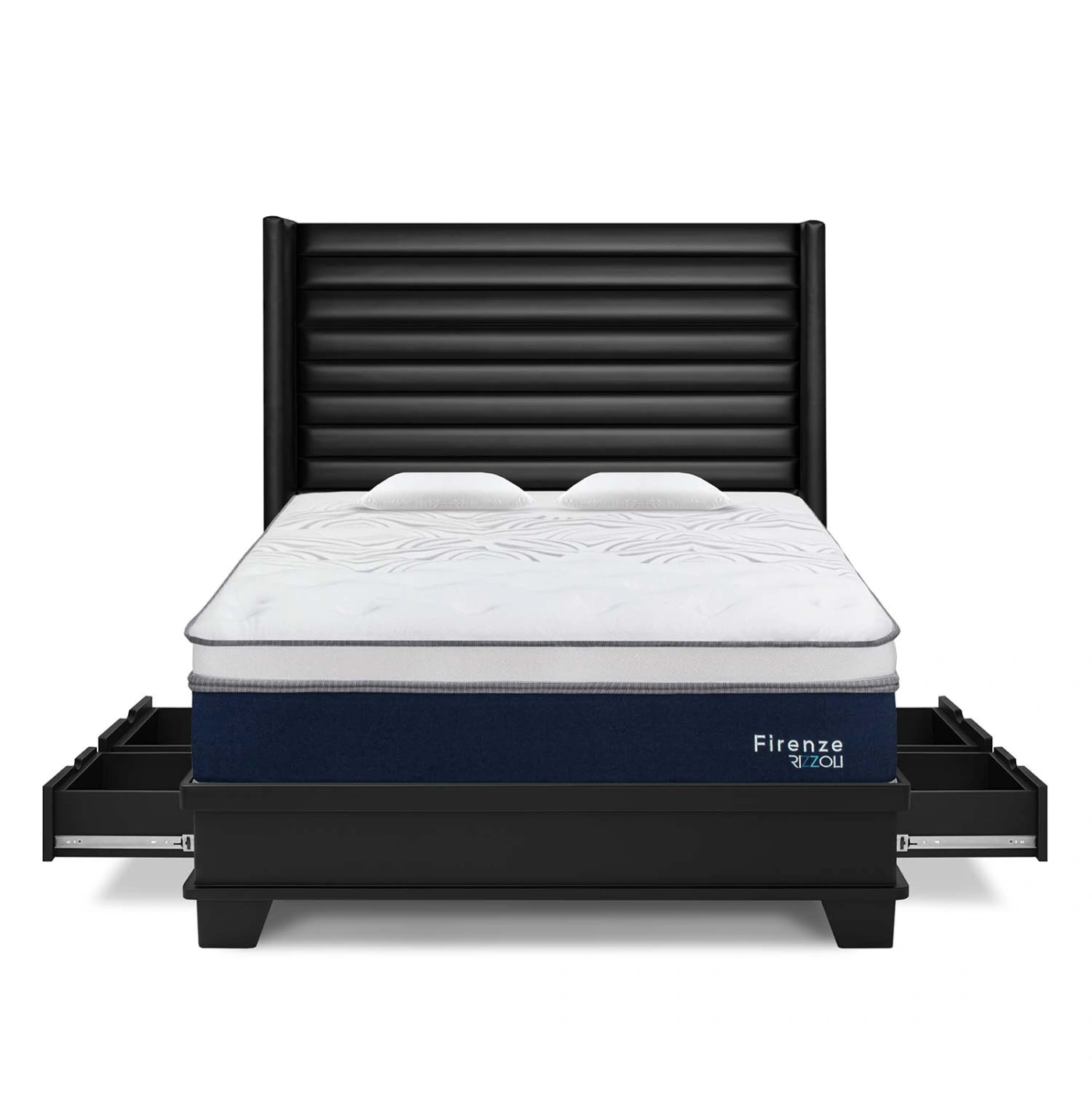 DORMITORIO CON CAJONES RIZZOLI FIRENZE LAQUEADO QUEEN - 1