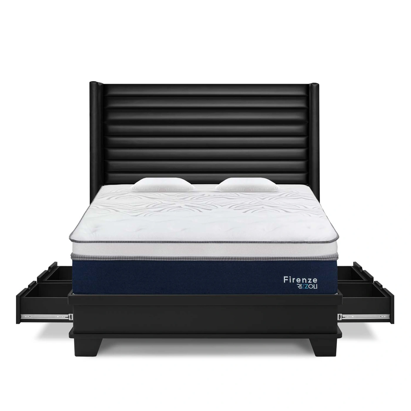 DORMITORIO CON CAJONES RIZZOLI FIRENZE LAQUEADO KING - 1