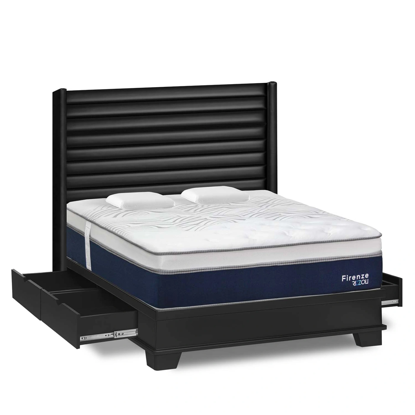 DORMITORIO CON CAJONES RIZZOLI FIRENZE LAQUEADO KING - 2