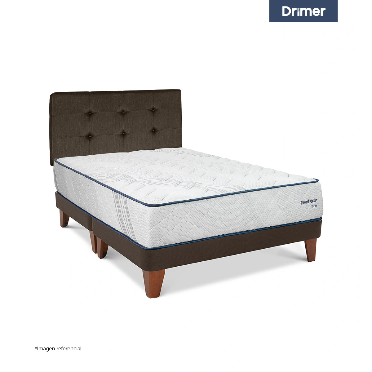 DORMITORIO GOLD DRIMER POCKET SNOW QUEEN ALFA MARRÓN  - 1