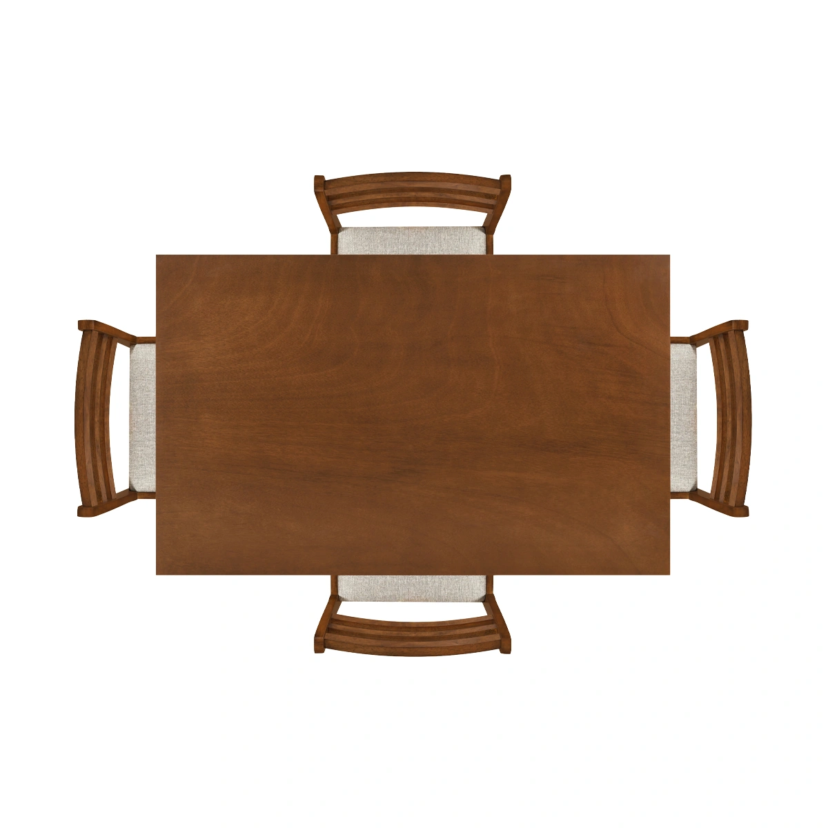 JUEGO DE COMEDOR RIPLEY HOME LISA 4 SILLAS ROBLE - 4