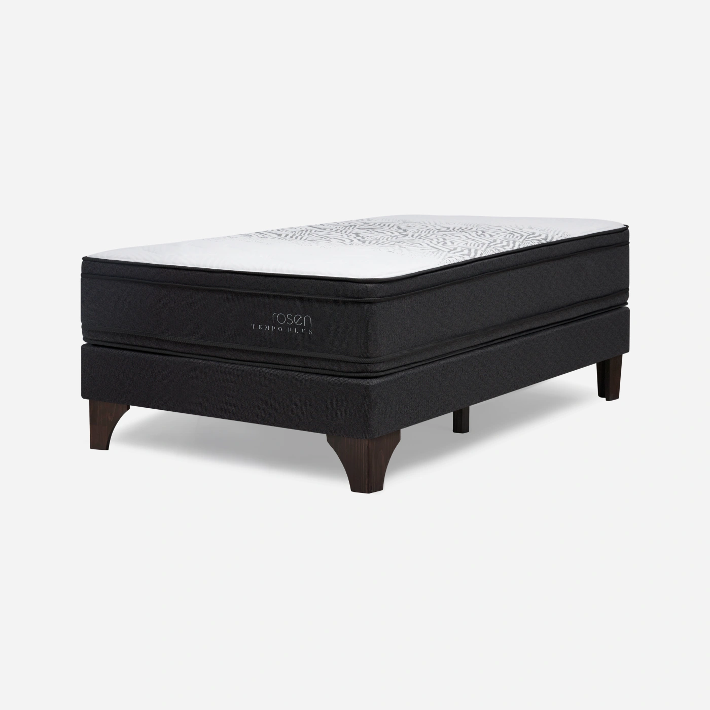 CAMA EUROPEA ROSEN TEMPO PLUS GRAFITO 1 PLAZA - 1