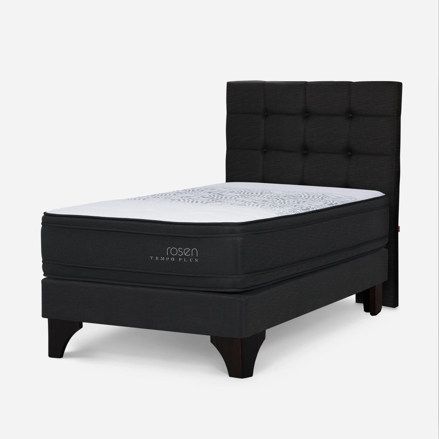 DORMITORIO EUROPEO ROSEN TEMPO PLUS GRAFITO 1.5 PLAZAS ISSEY GRAFITO - 1