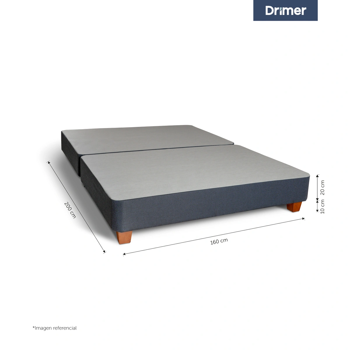 BASE AMERICANA DRIMER QUEEN EURO AZUL - 3