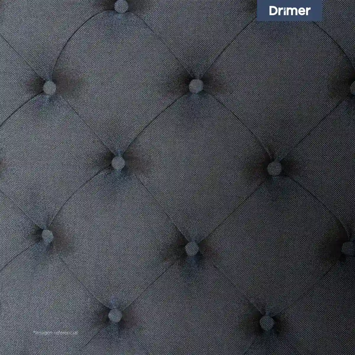 CABECERA DRIMER CAPITONE 1.5 PLAZAS  AZUL - 5