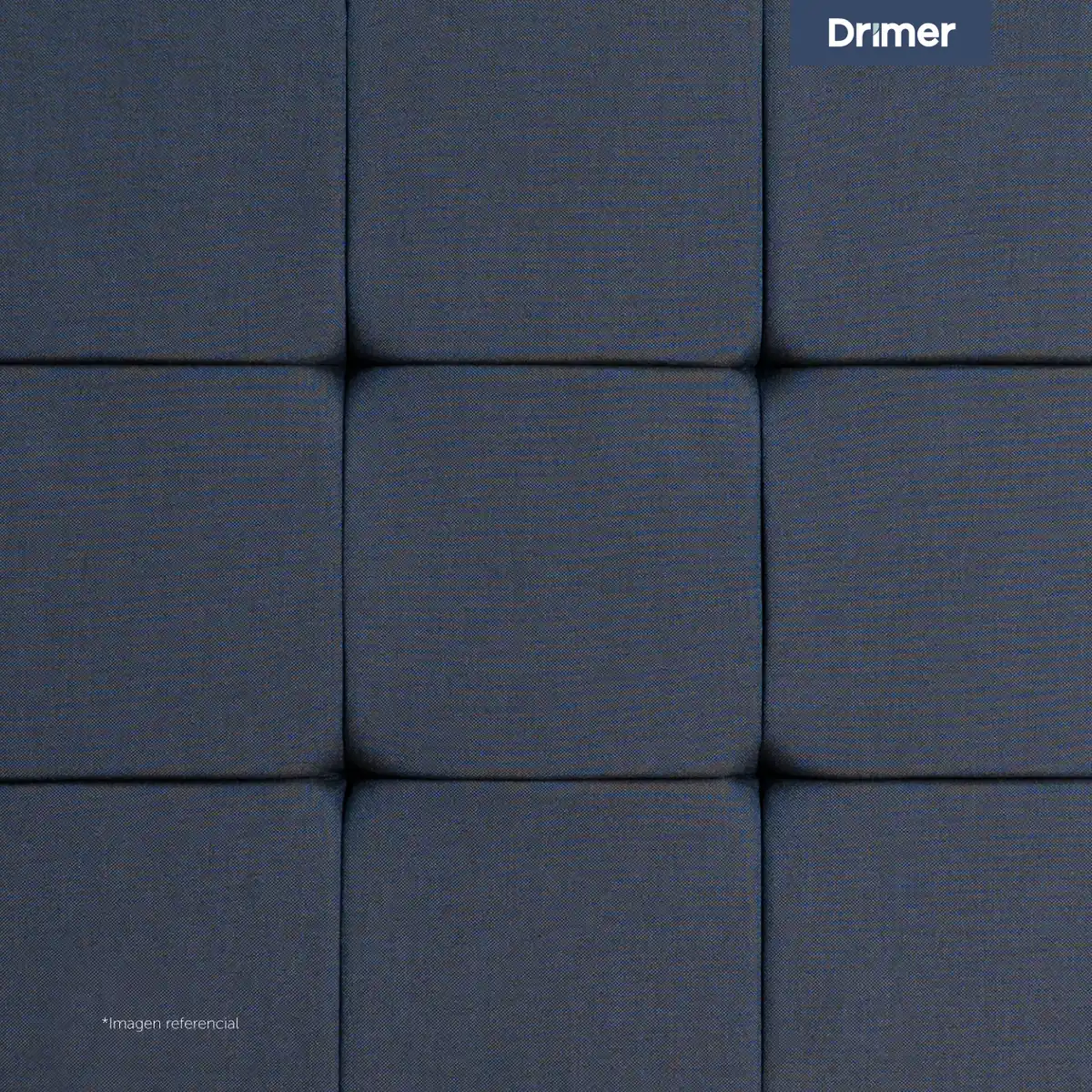 CABECERA DRIMER CUADROS KING  AZUL  - 4