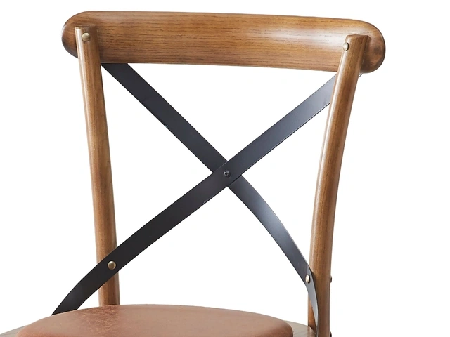 SET X2 SILLAS DE COMEDOR RIPLEY HOME IRONBRIDGE CARAMELO - 4