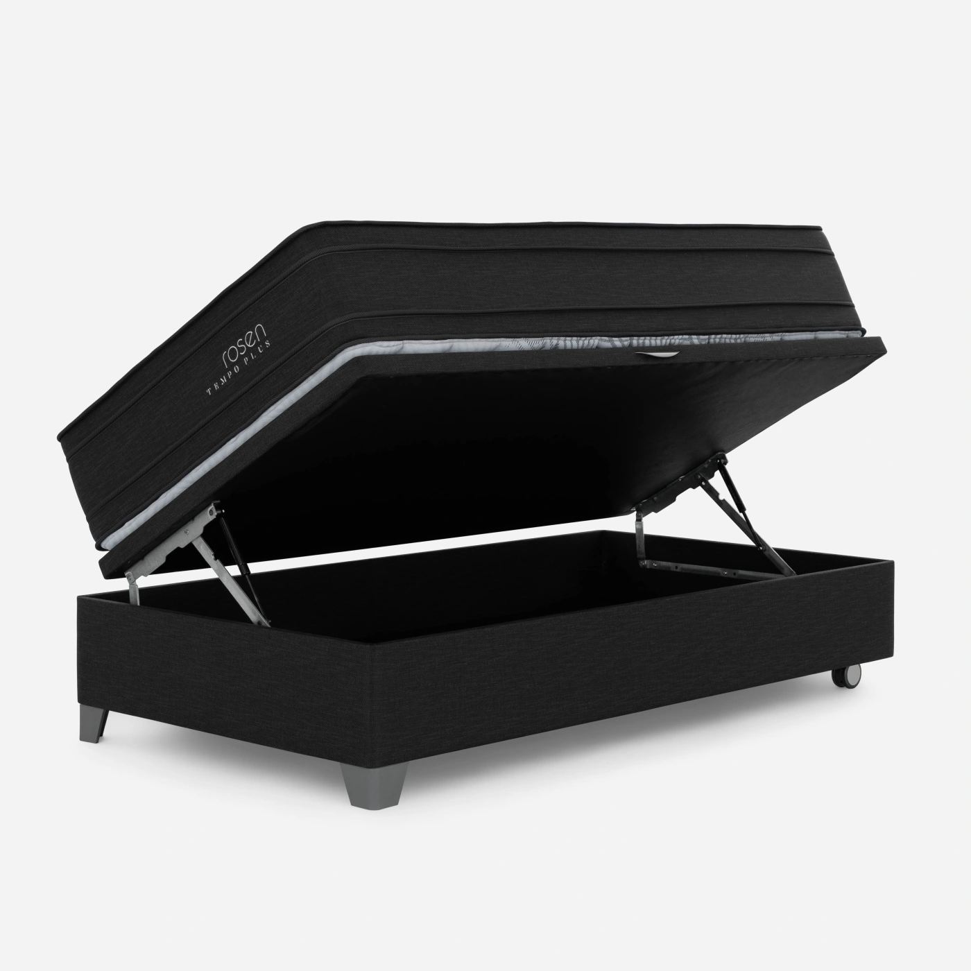 CAMA BOXET ROSEN TEMPO PLUS 1.5 PLAZAS GRAFITO - 1
