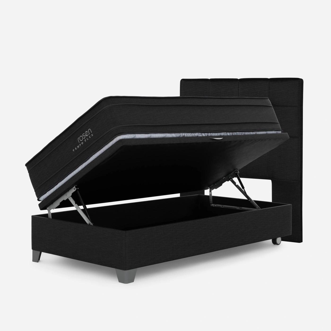 DORMITORIO BOXET ROSEN TEMPO PLUS 1.5 PLAZAS ISSEY GRAFITO - 1