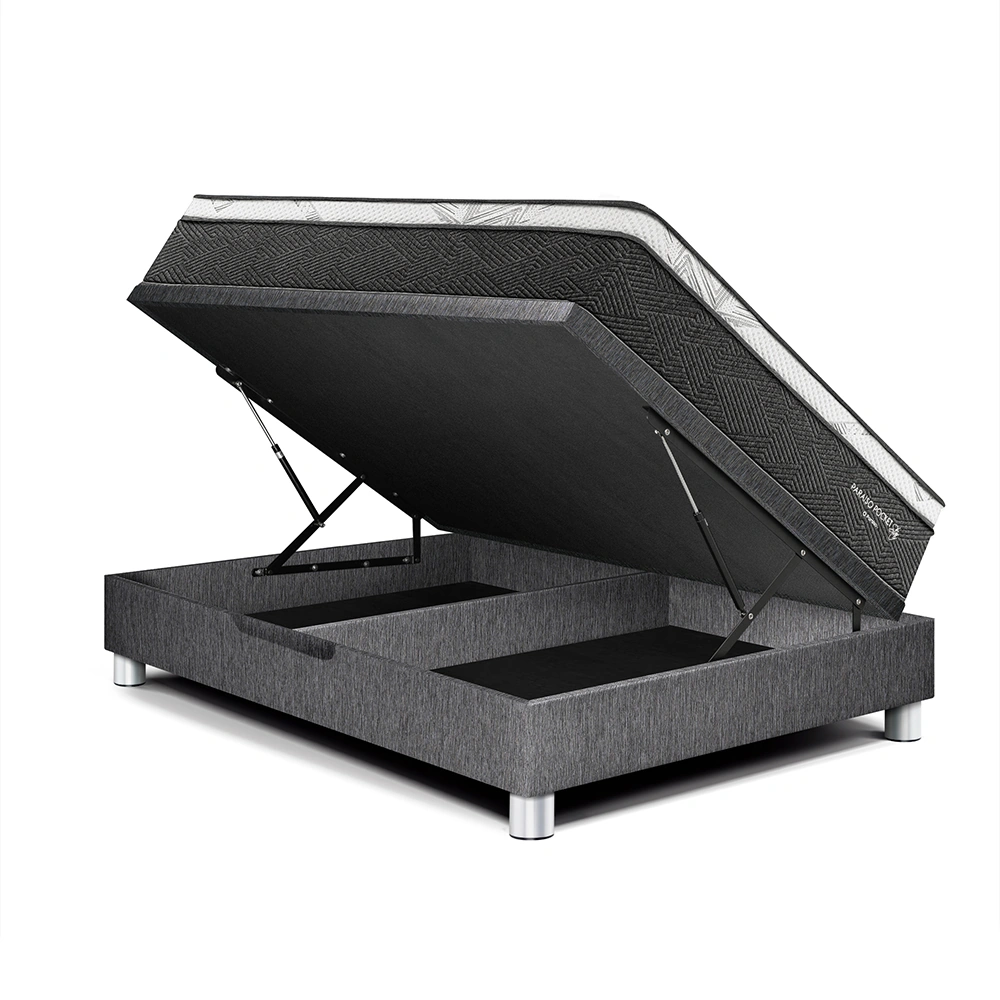 CAMA BOXET PARAÍSO POCKET STAR 2 PLAZAS GRIS - 1
