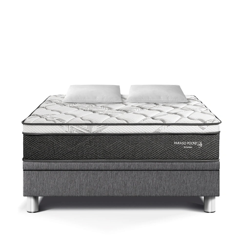 CAMA BOXET PARAÍSO POCKET STAR 2 PLAZAS GRIS - 2