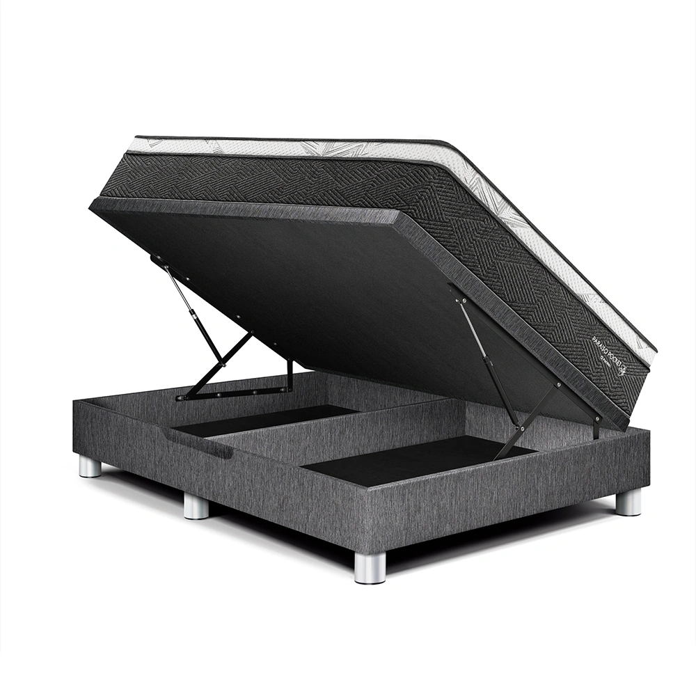 CAMA BOXET PARAÍSO POCKET STAR QUEEN GRIS - 1