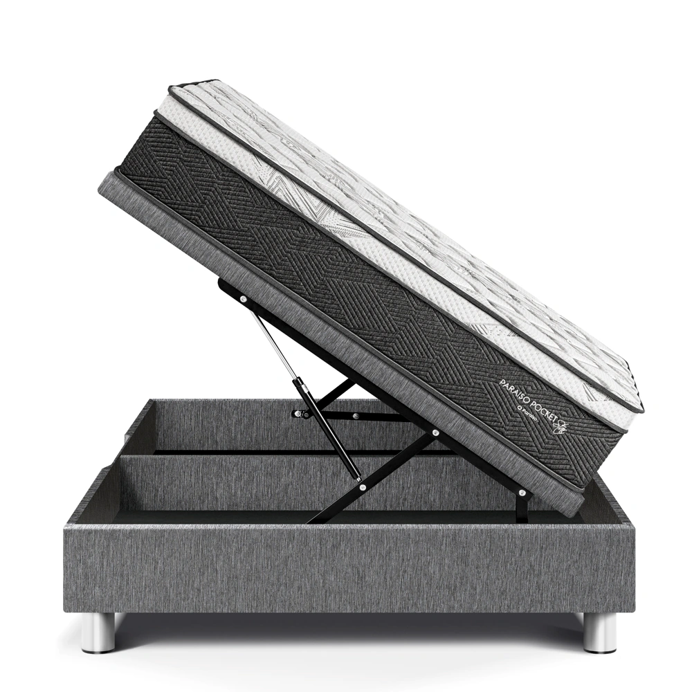 CAMA BOXET PARAÍSO POCKET STAR QUEEN GRIS - 3