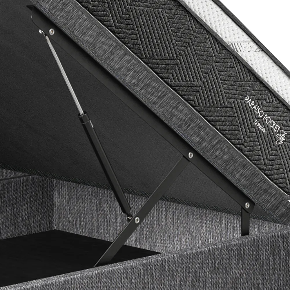 CAMA BOXET PARAÍSO POCKET STAR QUEEN GRIS - 4