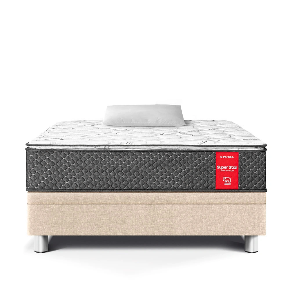 CAMA BOXET SUPER STAR 1.5 PLAZAS CHAMPAGNE - 2