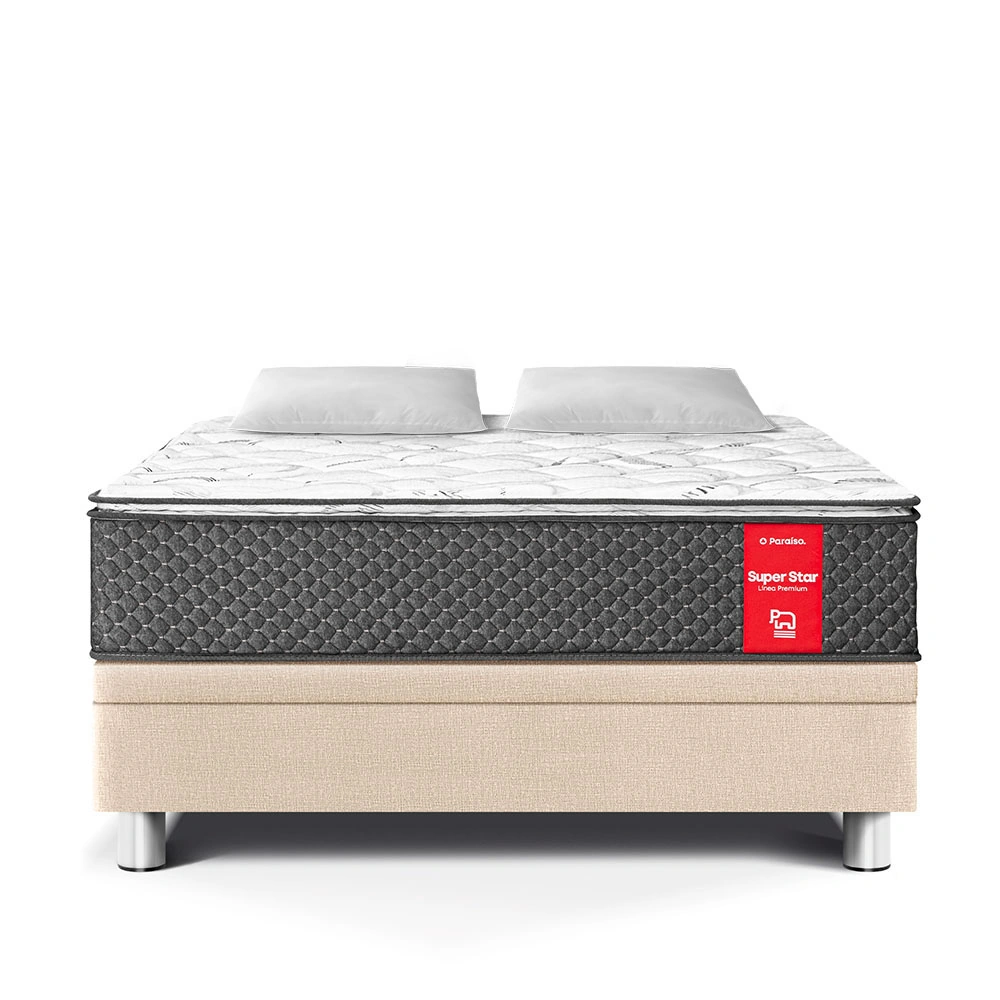 CAMA BOXET SUPER STAR 2 PLAZAS CHAMPAGNE - 2