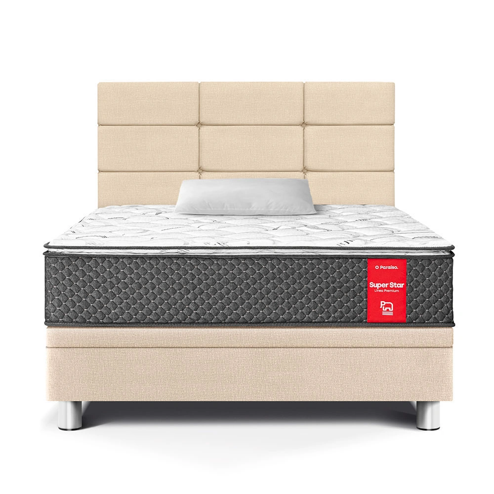 DORMITORIO BOXET BLOCKS SUPER STAR 1.5 PLAZAS CHAMPAGNE - 1