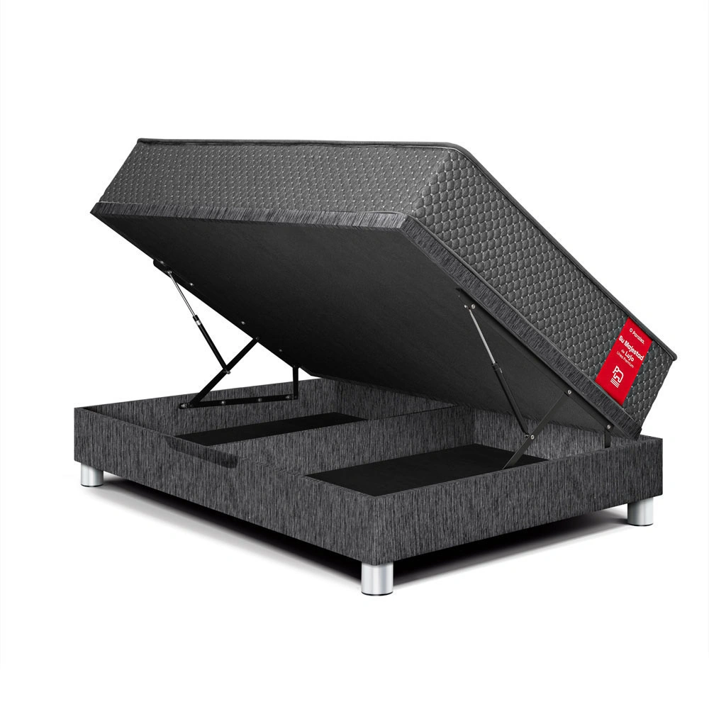 CAMA BOXET SU MAJESTAD 1.5 PLAZAS CHARCOAL - 1