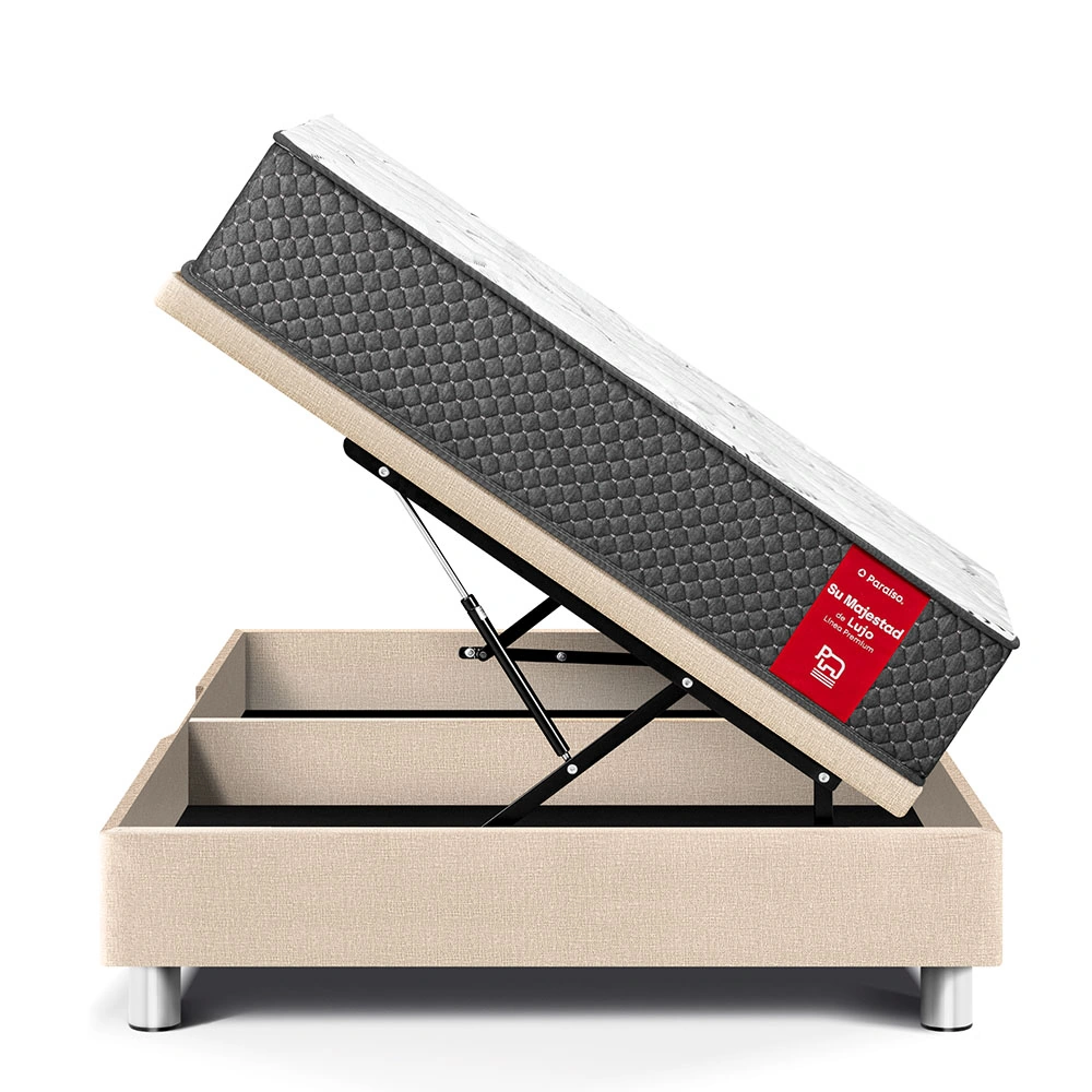 CAMA BOXET SU MAJESTAD 1.5 PLAZAS CHAMPAGNE - 3