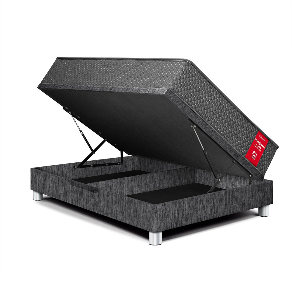 CAMA BOXET SU MAJESTAD 2 PLAZAS CHARCOAL - 1