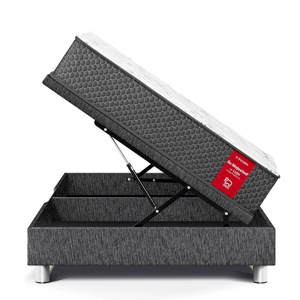 CAMA BOXET SU MAJESTAD 2 PLAZAS CHARCOAL - 3