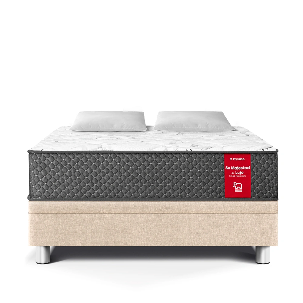 CAMA BOXET SU MAJESTAD 2 PLAZAS CHAMPAGNE - 2