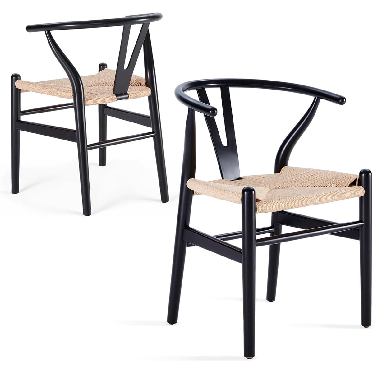 JUEGO DE COMEDOR MAISON LINETT NANTES 6 SILLAS NEGRO - 10