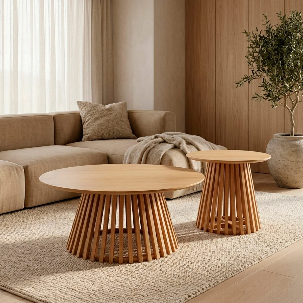MESA DE CENTRO + MESA LATERAL MAISON LINETT NANTES - 1