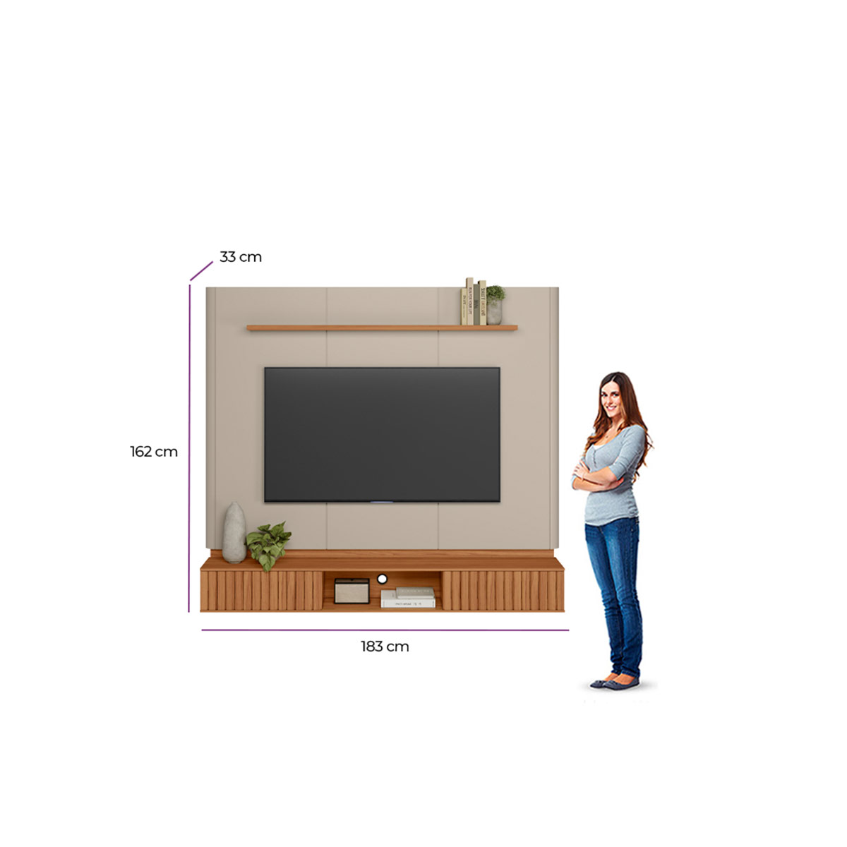 PANEL DE TV RIPLEY HOME AMARANTE HASTA 70" - 4