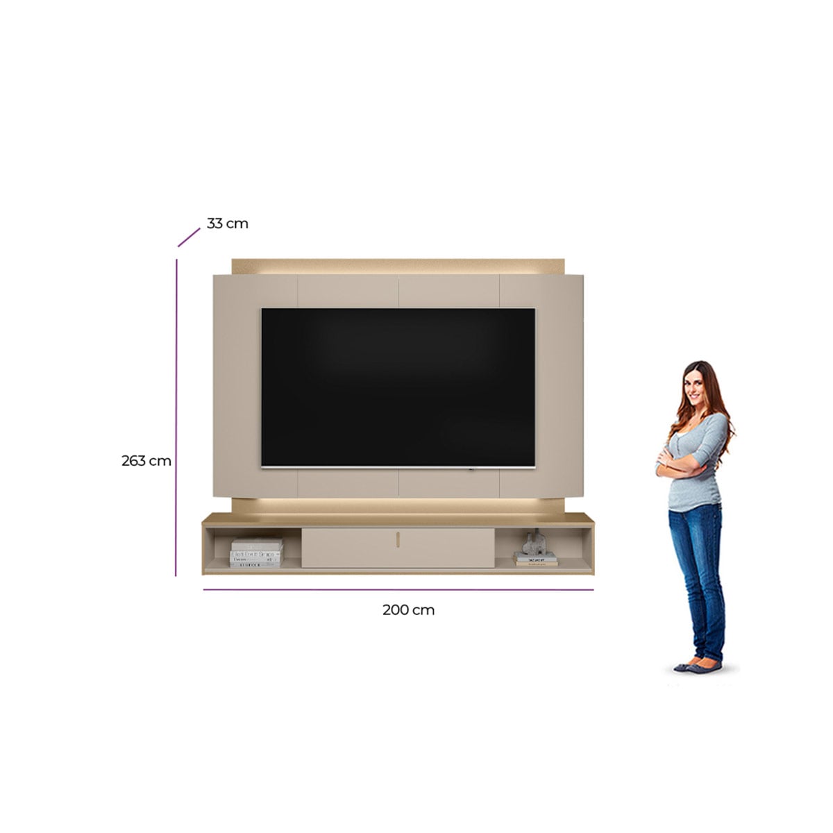 PANEL DE TV RIPLEY HOME HAVANA HASTA 75" - 4
