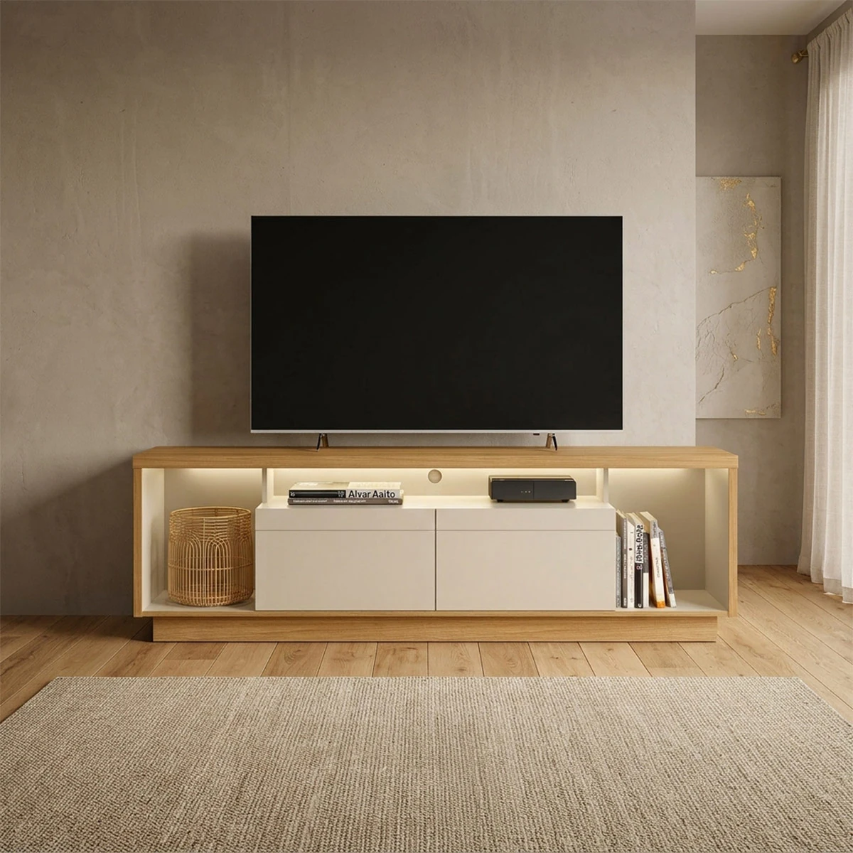 MESA DE TV RIPLEY HOME CRONOS HASTA 75" - 1