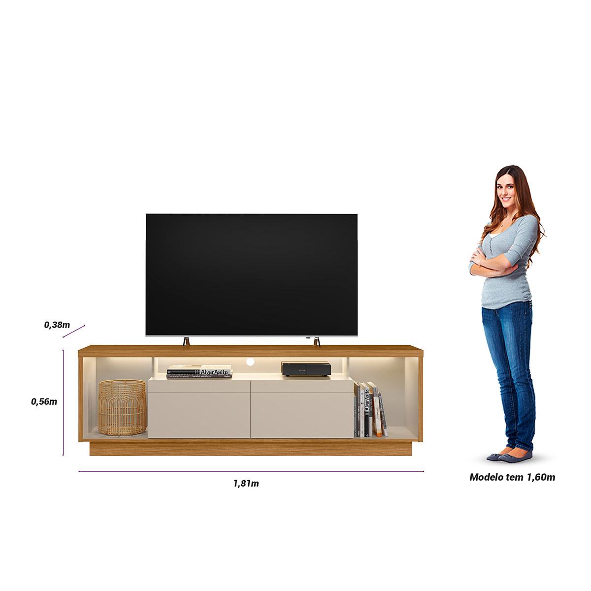MESA DE TV RIPLEY HOME CRONOS HASTA 75" - 3