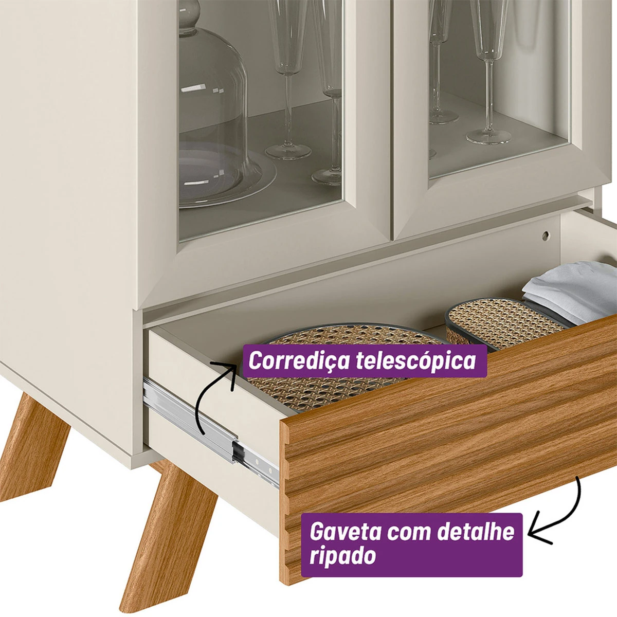 VITRINA RIPLEY HOME MAGNOLIA 3 REPISAS OFF WHITE - 10