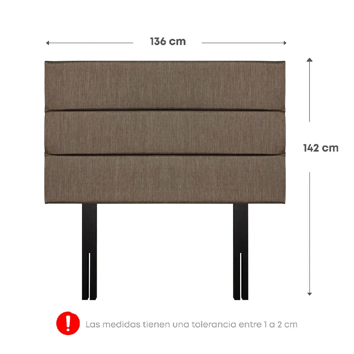 DORMITORIO CON CAJONES FORLI BOREAL 2 PLAZAS + VELADORES - 8