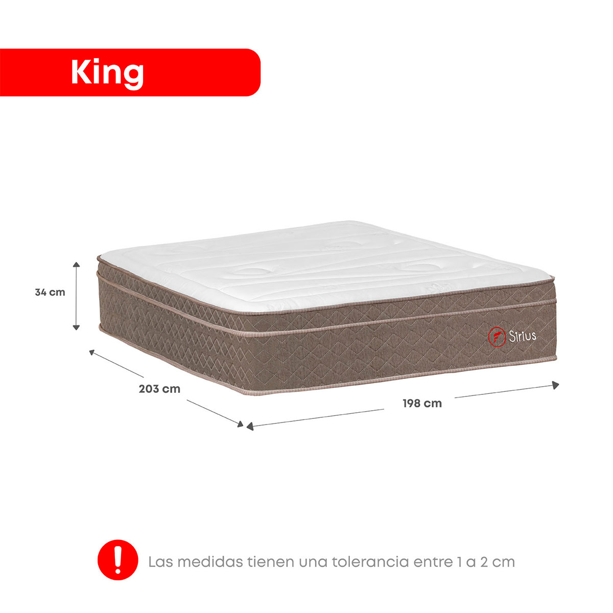 DORMITORIO FORLI SIRIUS KING MARRÓN + VELADOR MILAN - 6
