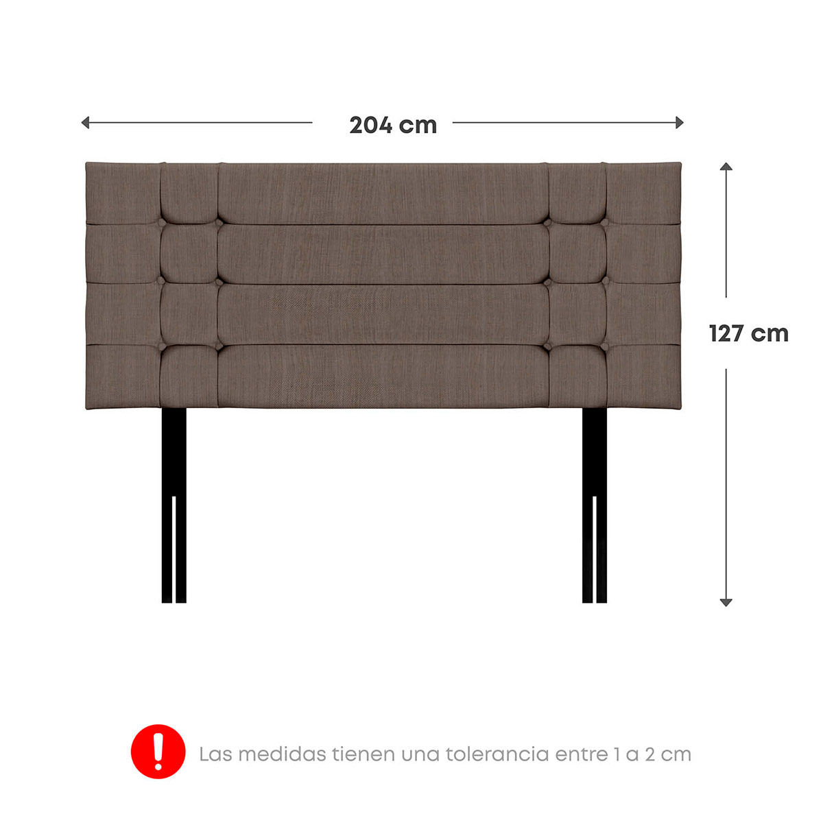 DORMITORIO FORLI SIRIUS KING MARRÓN + VELADOR MILAN - 10