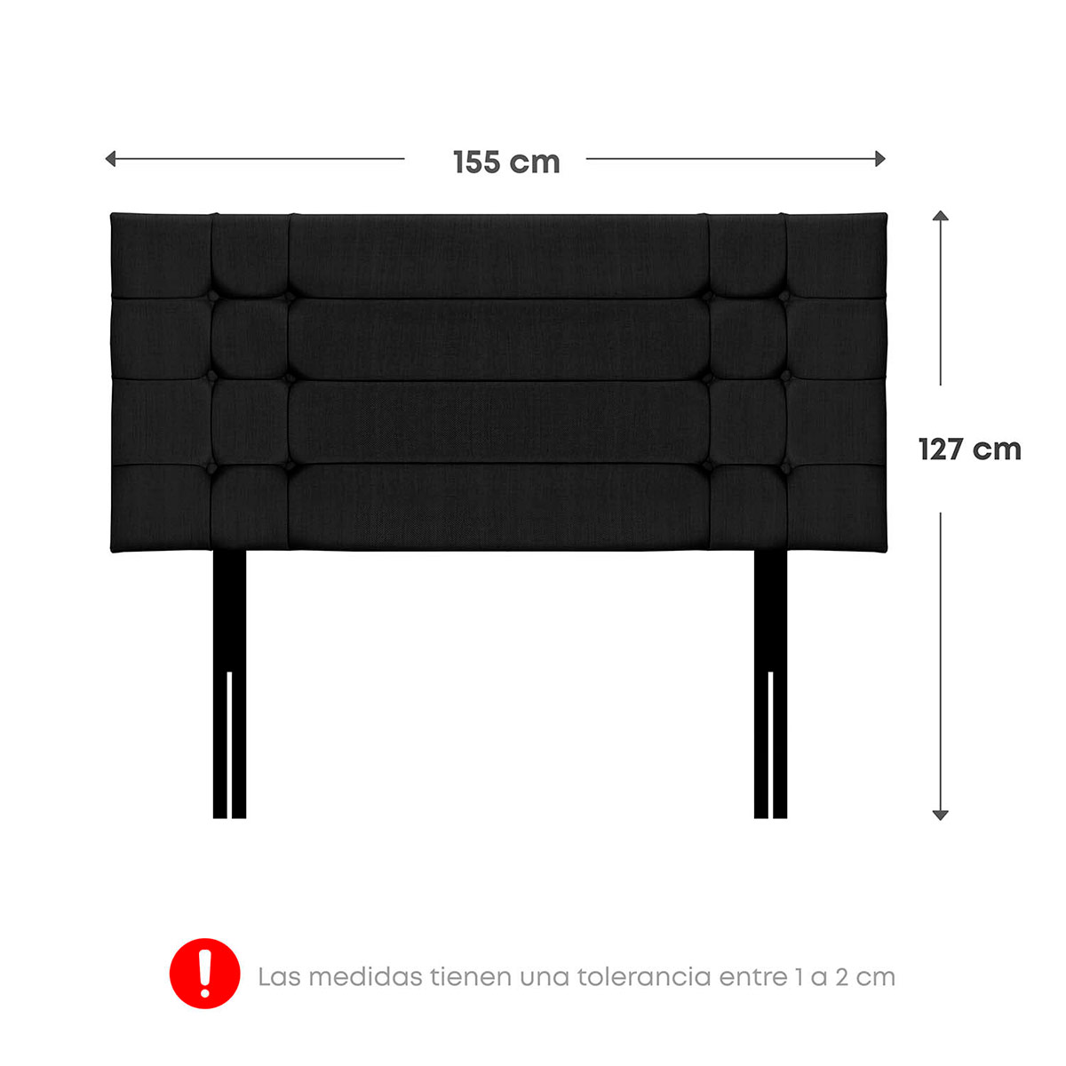 DORMITORIO FORLI SIRIUS QUEEN GRIS + VELADOR MILAN - 10